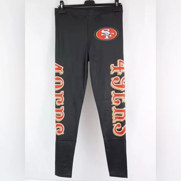 NEW San Francisco 49ers NFL Full-Length Yoga Pant Leggings Women’s S M L XL 2XL - Picture 1 of 4